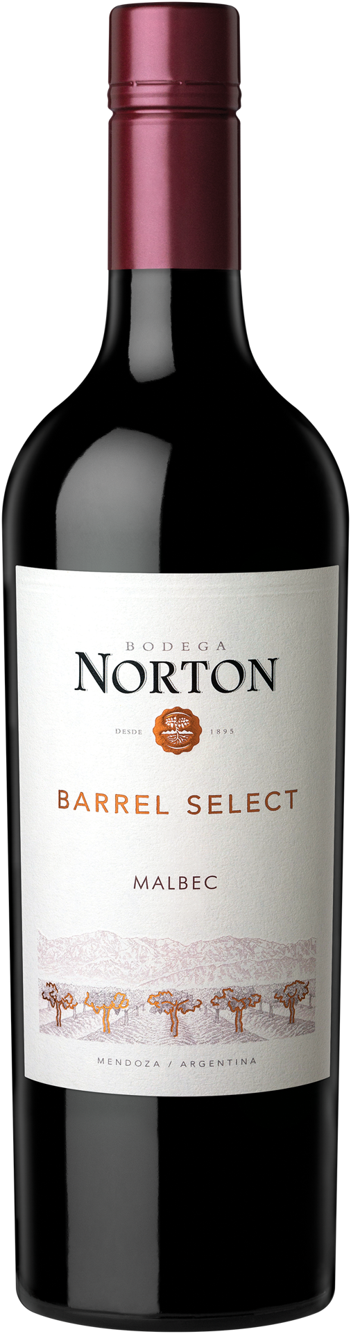 slide 1 of 4, Norton Malbec Barrel Select Chain 2022 (750x12), 750 ml