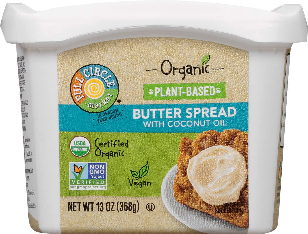 slide 9 of 9, Full Circle Market Organic With Coconut Oil Butter Spread 13 oz, 13 oz