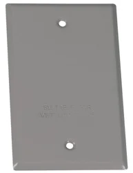 Blank Cover 1-Gang Gray