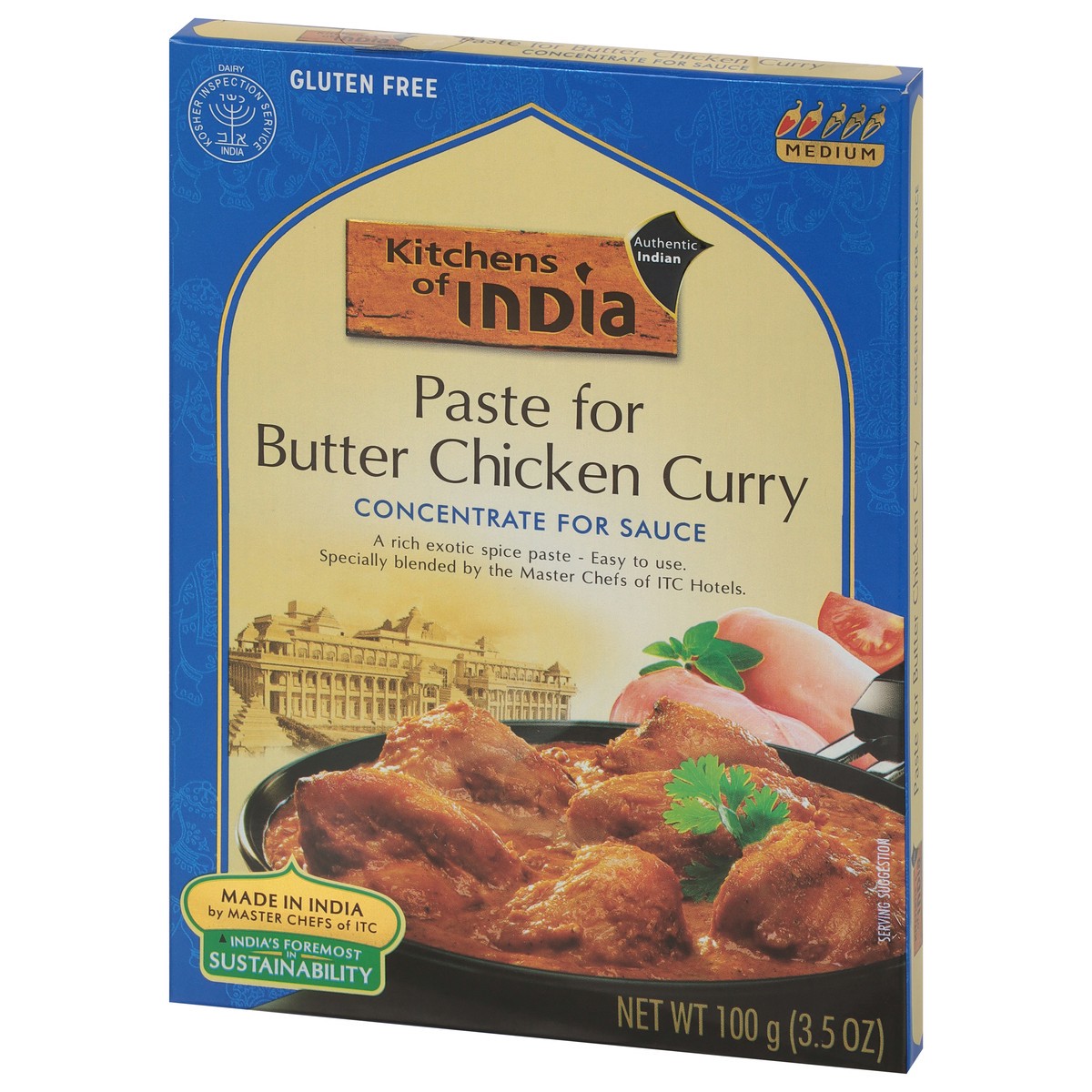 slide 3 of 11, Kitchens of India Medium Authentic Indian Paste For Butter Chicken Curry 3.5 oz, 3.5 oz