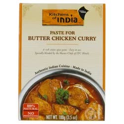 Kitchens of India Gluten Free Medium Paste for Butter Chicken Curry 3.5 oz