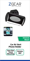 Zgear Car Vent Phone Holder - Black/Gray