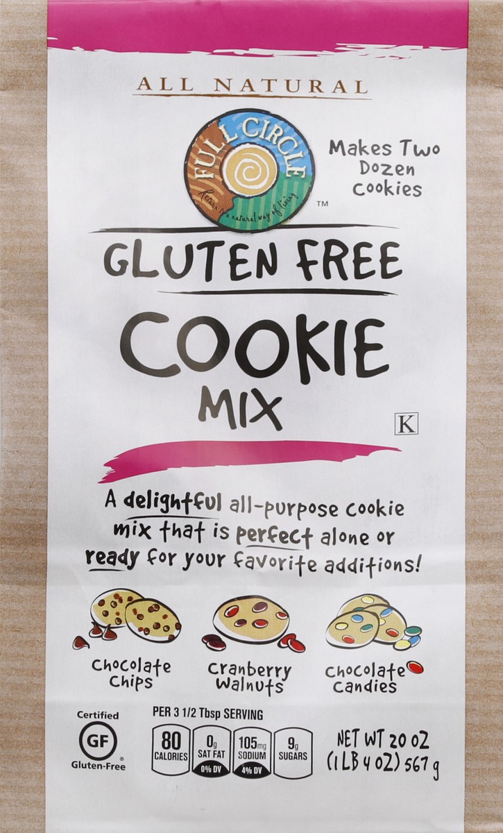 slide 2 of 6, Full Circle Gluten Free All Natural Cookie Mix, 20 oz