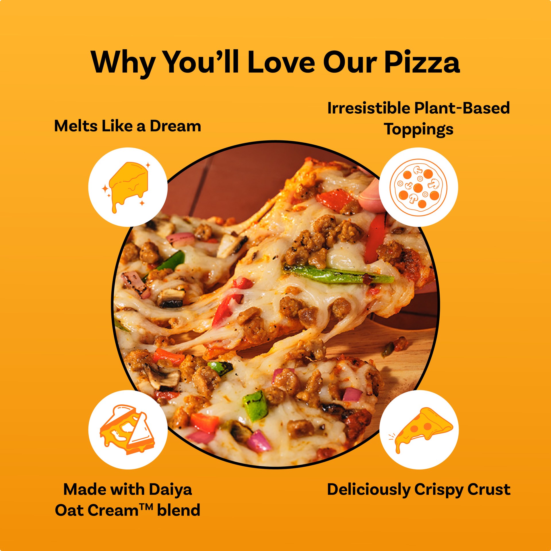 slide 2 of 7, Daiya Meatless Spicy Salami Pizza, 13 oz