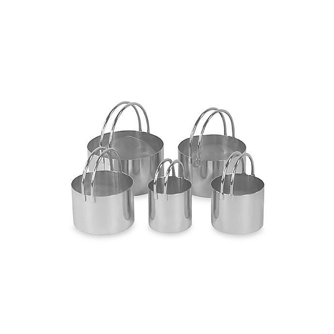 slide 1 of 1, Fox Run Round Biscuit Cutter Set, 5 ct