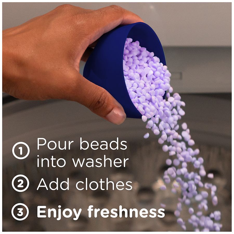 slide 5 of 5, Downy Infusions In-Wash Scent Booster Beads, Calm, Lavender & Vanilla Bean, 5.5 Oz, 1 ct