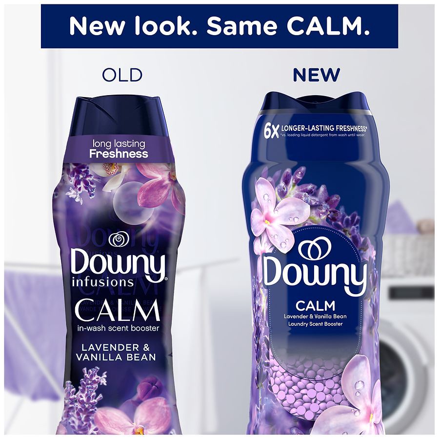 slide 4 of 5, Downy Infusions In-Wash Scent Booster Beads, Calm, Lavender & Vanilla Bean, 5.5 Oz, 1 ct