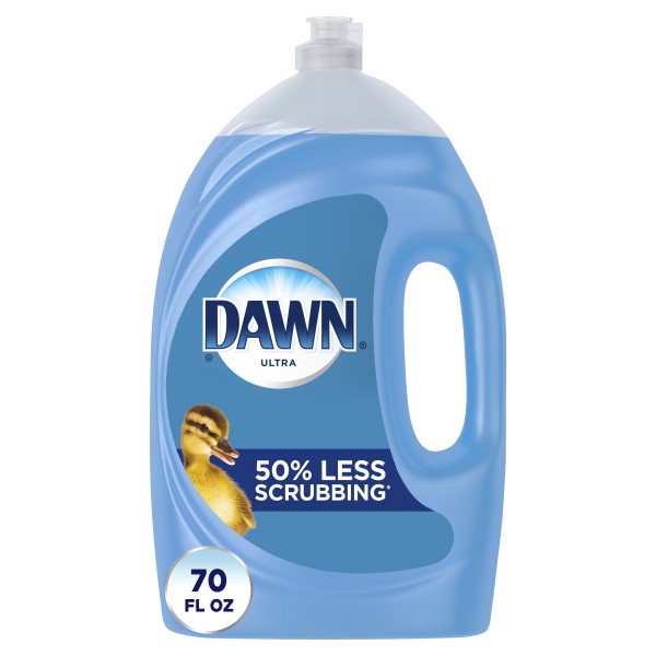 slide 5 of 6, Dawn Ultra Dish Soap Liquid, Dishwashing Liquid, Grease Removal, Original, 70oz, 70 fl oz