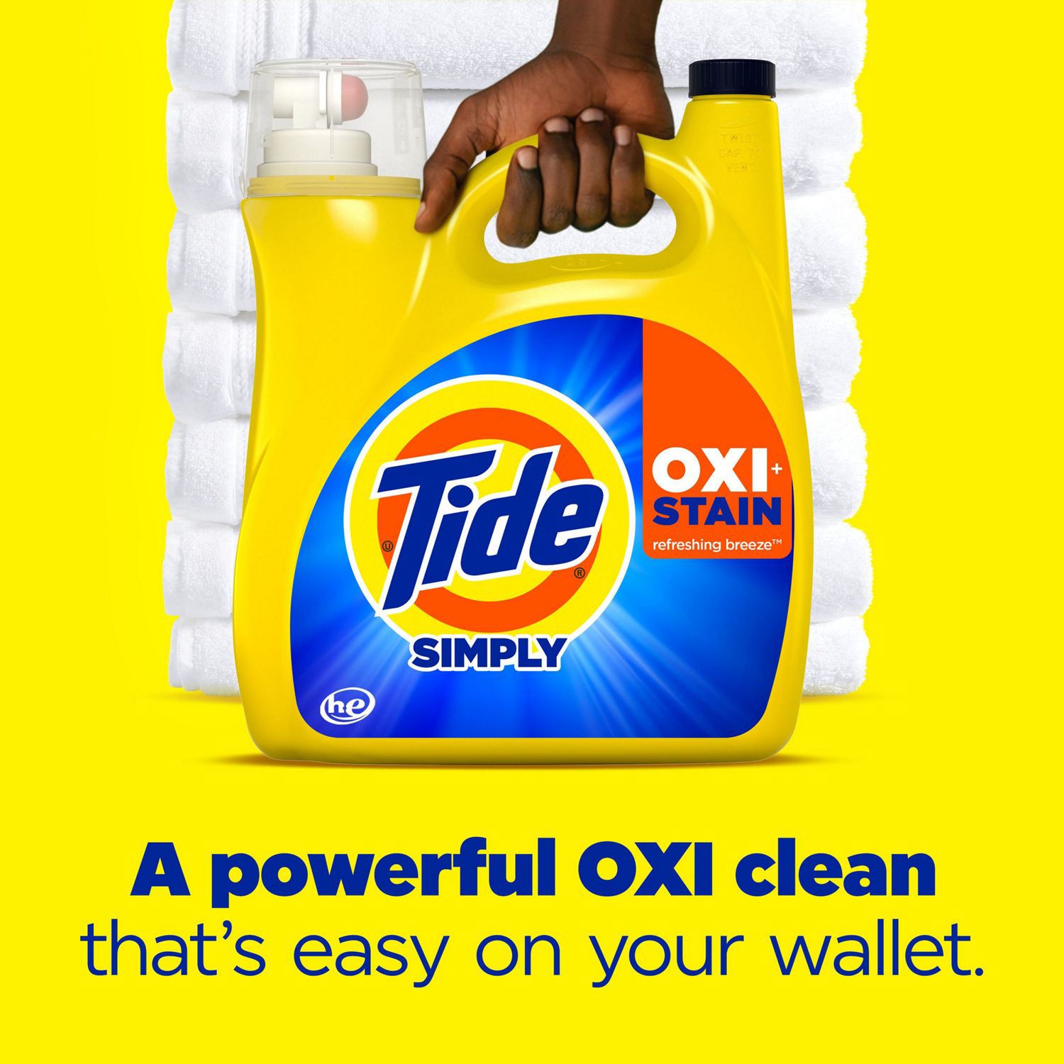 slide 4 of 7, Tide Simply Oxi Boost + Odor Defense, Tough On Stains And Odors, Fresh Linen Scent, 137 fl oz
