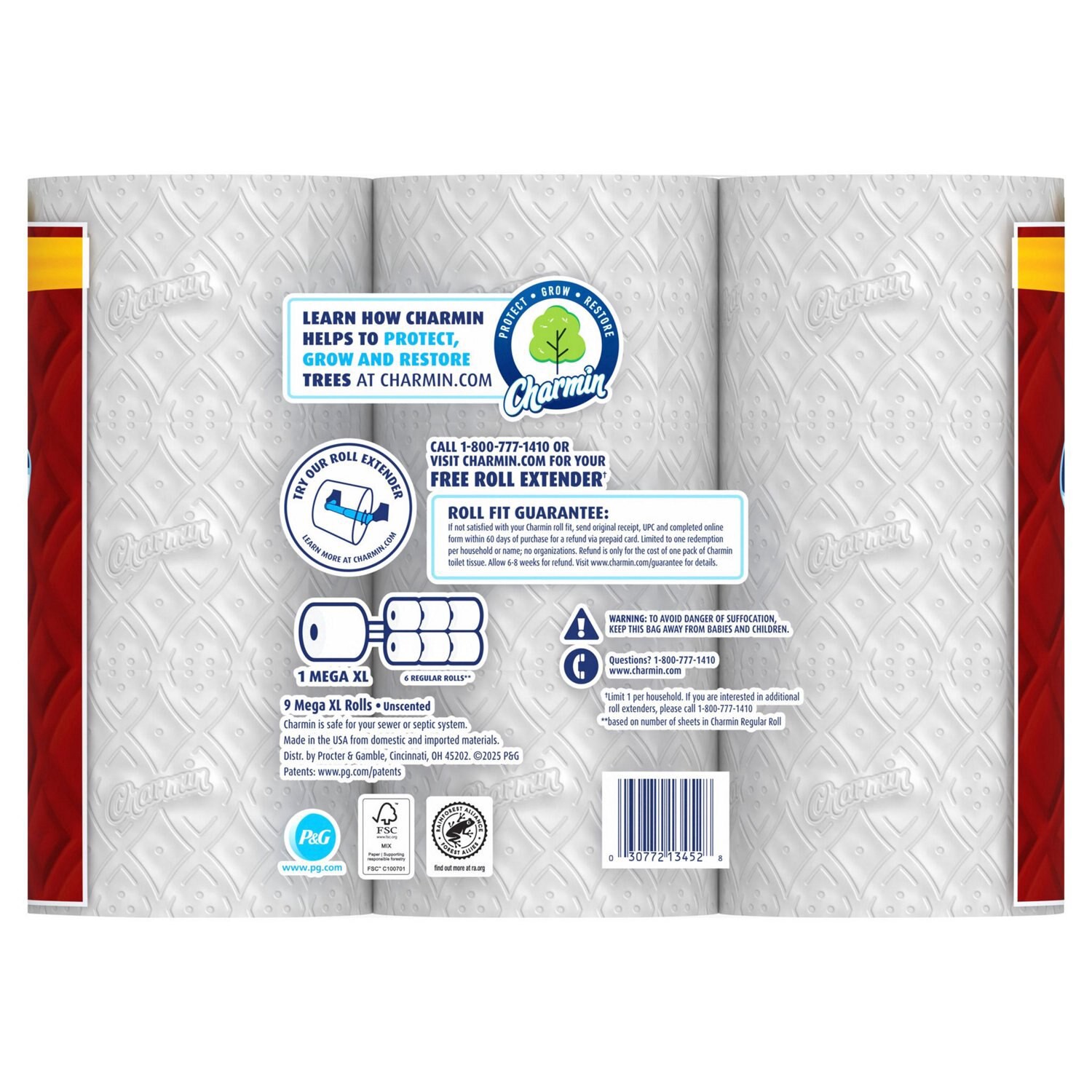 slide 2 of 12, Charmin Ultra Strong Toilet Paper 9 Super Mega Rolls, 363 Sheets Per Roll, 330 sht