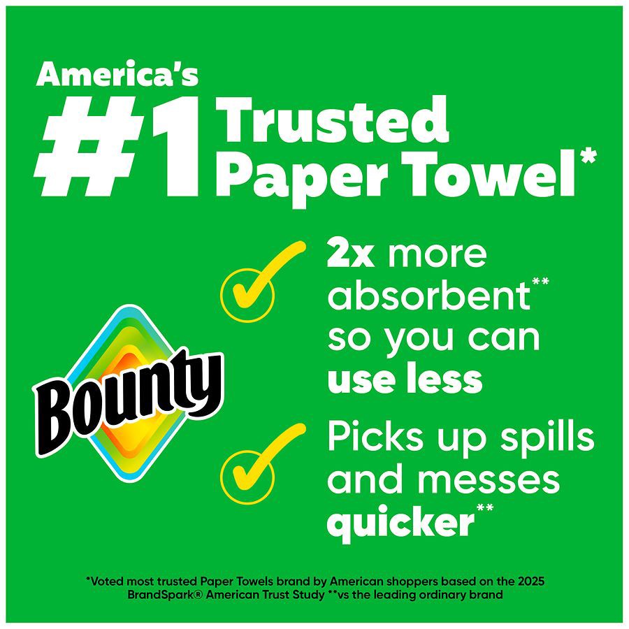 slide 4 of 5, Bounty Paper Towels Select-A-Size White, 6 Double Rolls, 82 Sheets Per Roll, 6 ct