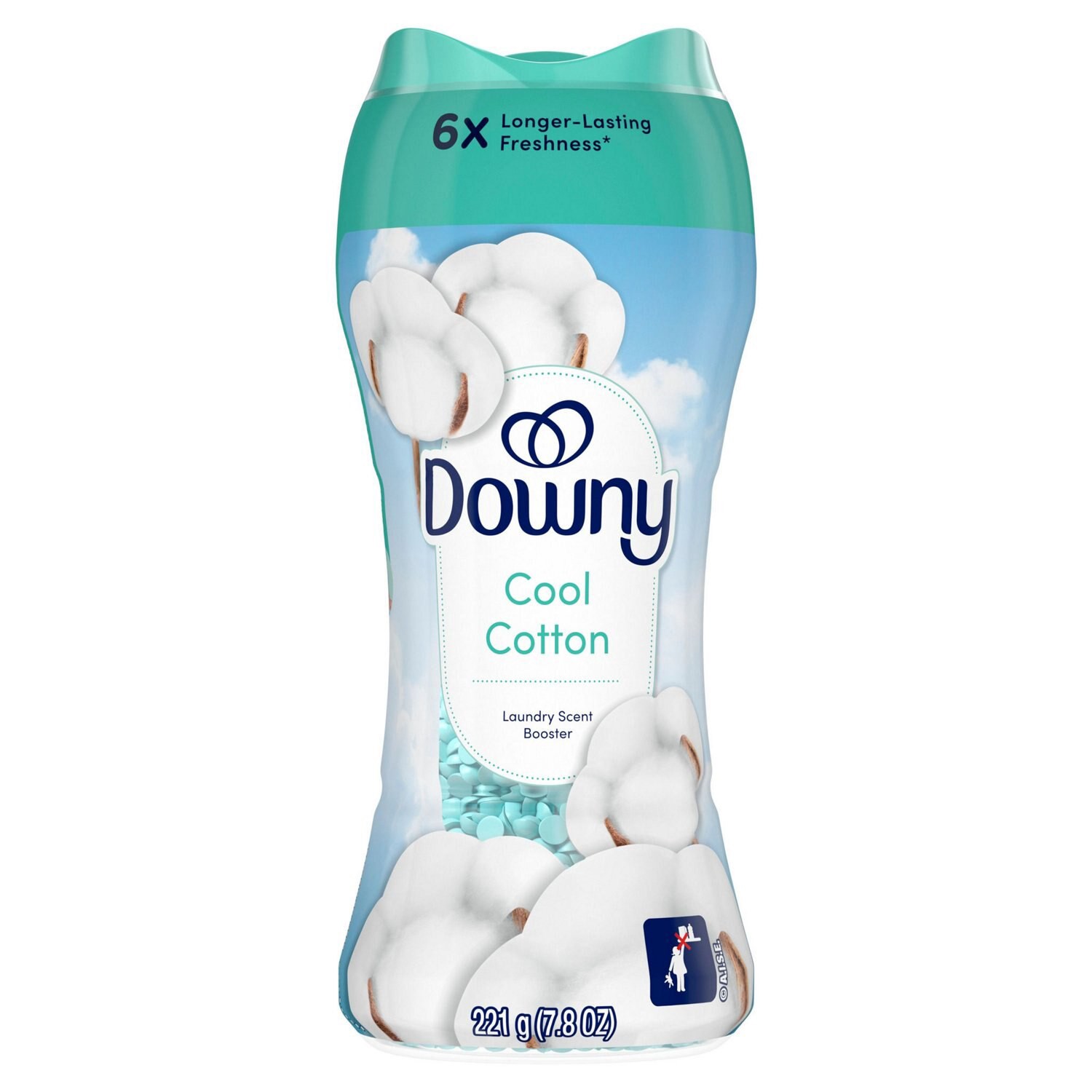 slide 7 of 9, Downy In-Wash Scent Booster Beads, Cool Cotton, 8.6 Oz, 7.8 oz