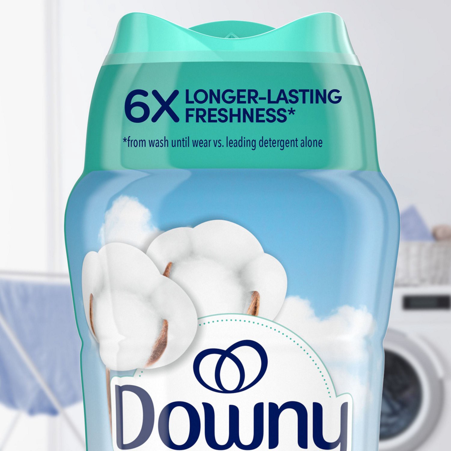 slide 2 of 9, Downy In-Wash Scent Booster Beads, Cool Cotton, 8.6 Oz, 7.8 oz