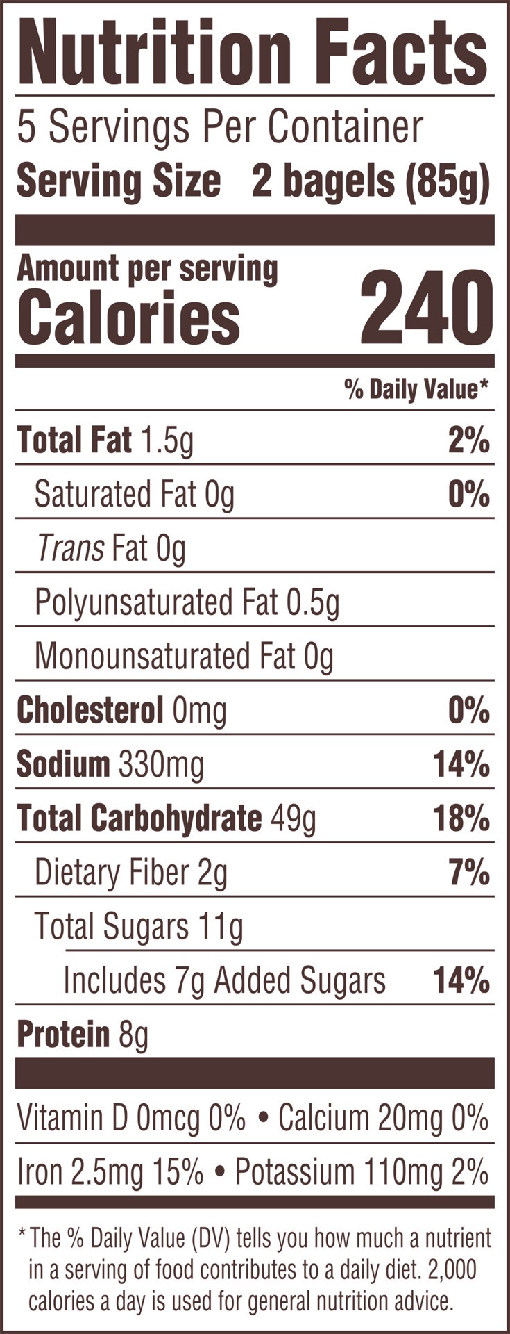 slide 5 of 5, Thomas' Cinnamon Raisin Mini Bagels - 18oz, 18 oz