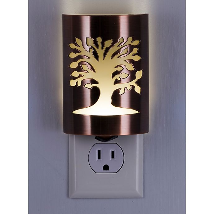 slide 2 of 3, GE Tree of Life LED CoverLite Night Lite - Oil Rubbed Bronze, 1 ct