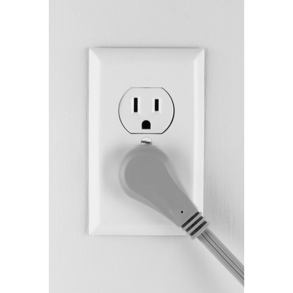 slide 6 of 7, GE 3-Outlet Extension Cord, Gray, 15 ft