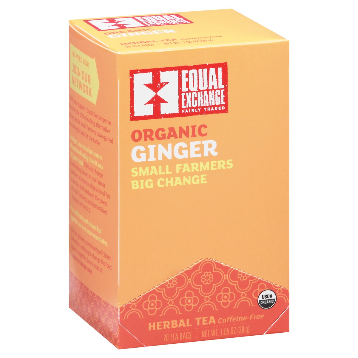 slide 8 of 13, Equal Exchange Tea Bags Organic Ginger Herbal Tea - 20 ct, 20 ct