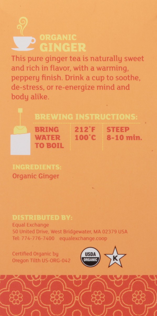 slide 12 of 13, Equal Exchange Tea Bags Organic Ginger Herbal Tea - 20 ct, 20 ct