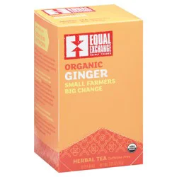 Equal Exchange Tea Bags Organic Ginger Herbal Tea - 20 ct