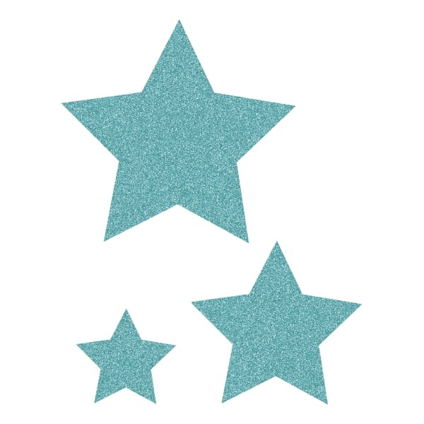 slide 1 of 1, Teacher Created Resources Decorative Accents, Ice Blue Glitz Stars, Pack Of 30 Accents, 30 ct