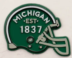 Michigan Football Green Helmet Magnet
