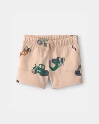 Carters Toddler Boy Construction French Terry Shorts - Tan Tan 2T