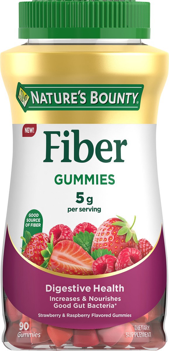 slide 2 of 11, Nature's Bounty Fiber Gummies 90ct, 90 ct
