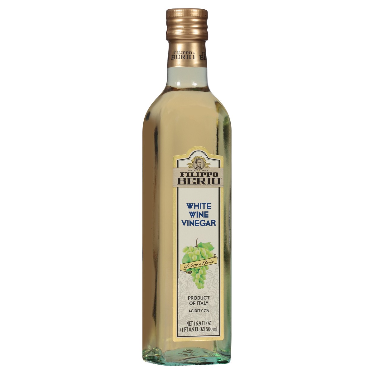 slide 5 of 9, Filippo Berio White Wine Vinegar, 16.9 fl oz