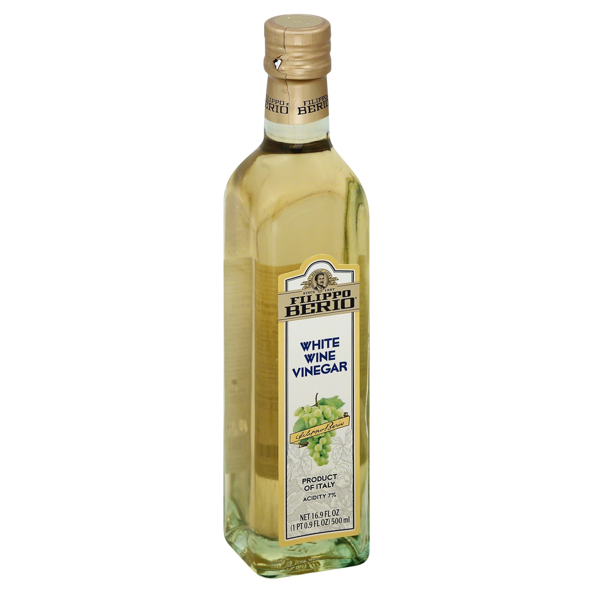 slide 1 of 9, Filippo Berio White Wine Vinegar, 16.9 fl oz