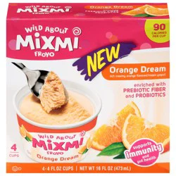 Mixmi Orange Dream Frozen Yogurt 4 - 4 fl oz Cups