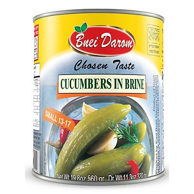 slide 1 of 1, Bnei Darom Small Cucumbers in Brine, 19.8 oz