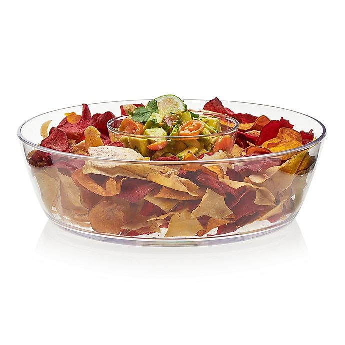 slide 2 of 4, Libbey Indoors Out Chip and Dip Serving Bowl, 1 ct