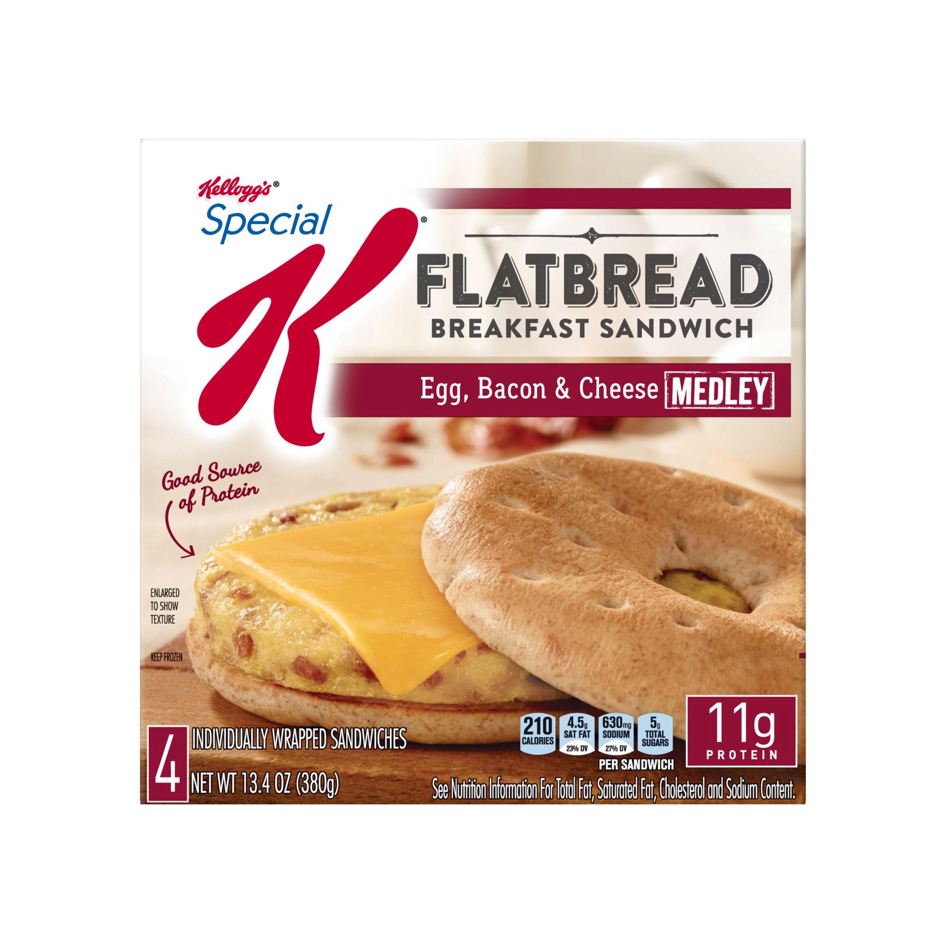 slide 3 of 7, Special K Flatbread 4 ea, 4 ct