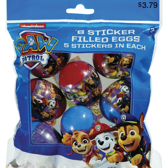 slide 1 of 1, EASTER ACCESSORIES Licensed Sticker Eggs, 1 ct