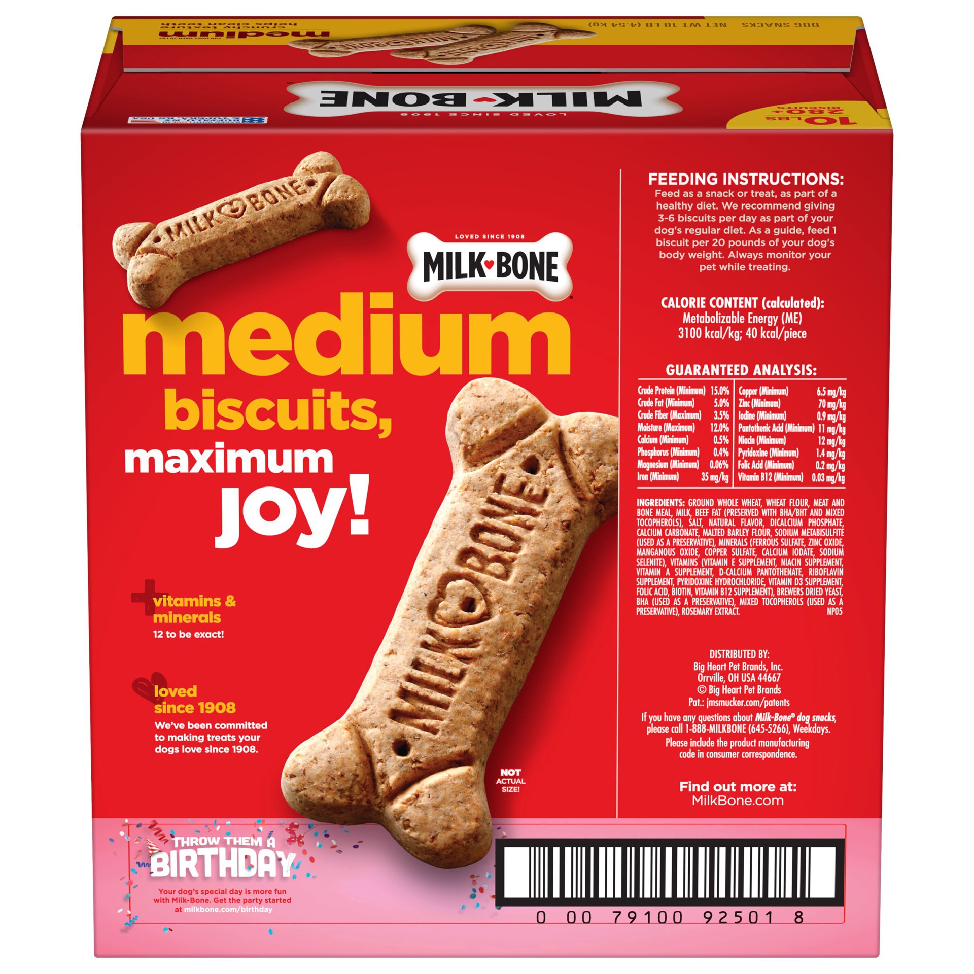slide 2 of 9, Milk-Bone Original Biscuits, Medium Dog Treats, 10 Lb., 10 lb
