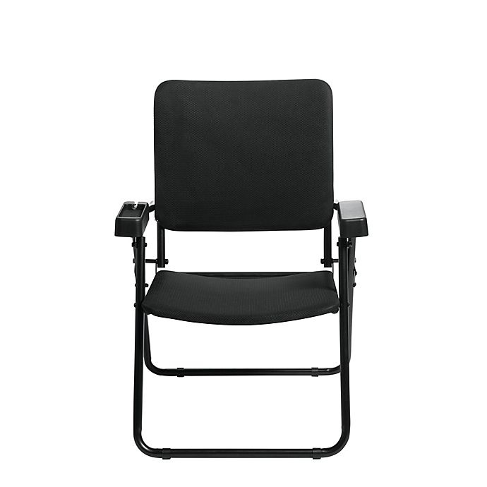 slide 2 of 3, HoMedics Folding Chair for Massage Cushions - Black, 1 ct