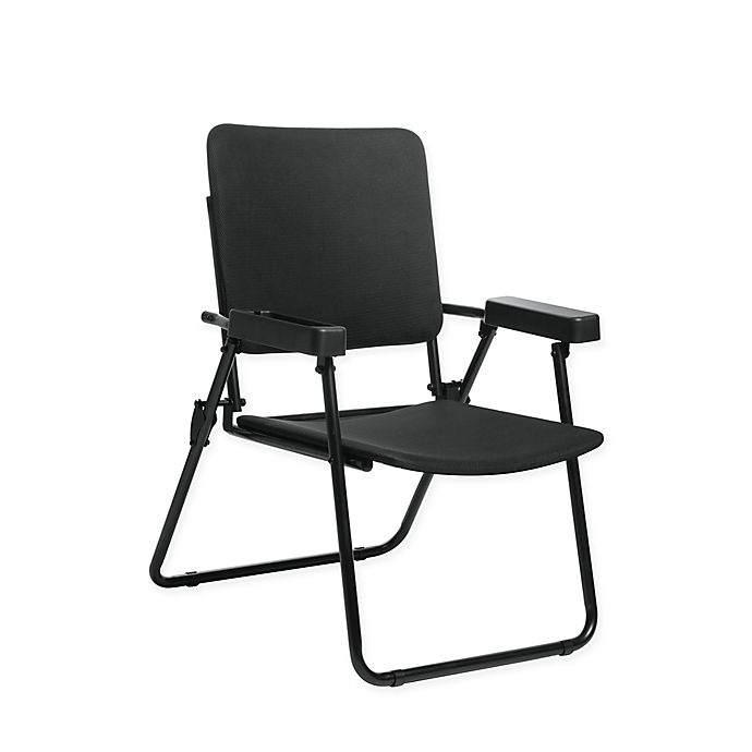 slide 1 of 3, HoMedics Folding Chair for Massage Cushions - Black, 1 ct