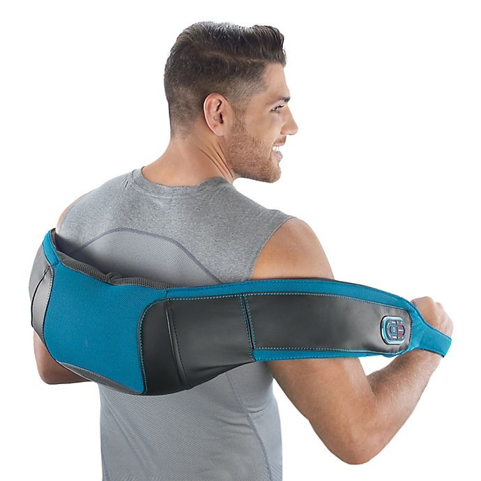 slide 3 of 19, Brookstone 2-in-1 Tapping & Shiatsu Neck & Shoulder Massager, 1 ct