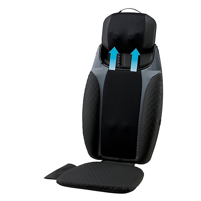 slide 2 of 10, HoMedics 2-in-1 Shiatsu Massaging Seat Topper with Removeable Massage Pillow, 1 ct