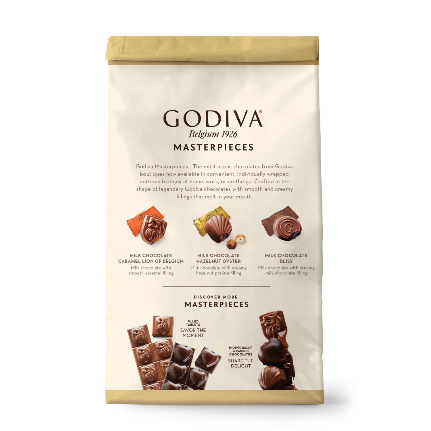 slide 2 of 3, Godiva Masterpieces Milk Chocolate, 