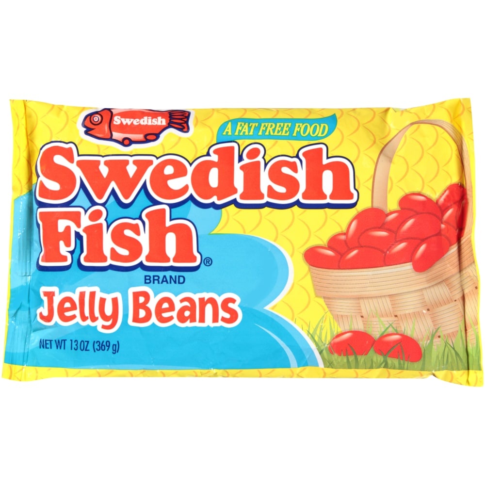 slide 1 of 1, Swedish Fish Easter Jelly Beans, 13 oz