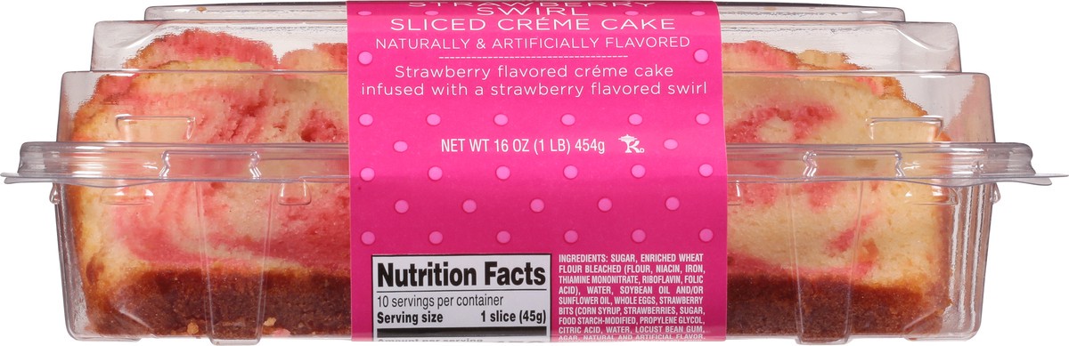 slide 4 of 15, Sweet P's Bake Shop Sliced Strawberry Swirl Creme Cake 16 oz, 16 oz