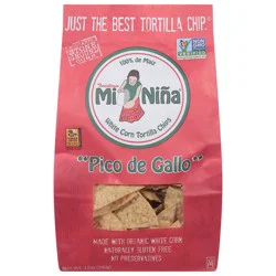 Mi Niña White Corn Pico De Gallo Chips 12 oz