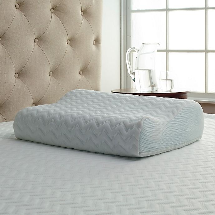 slide 2 of 5, Comfort Tech Serene Foam Contour Pillow - White, 1 ct