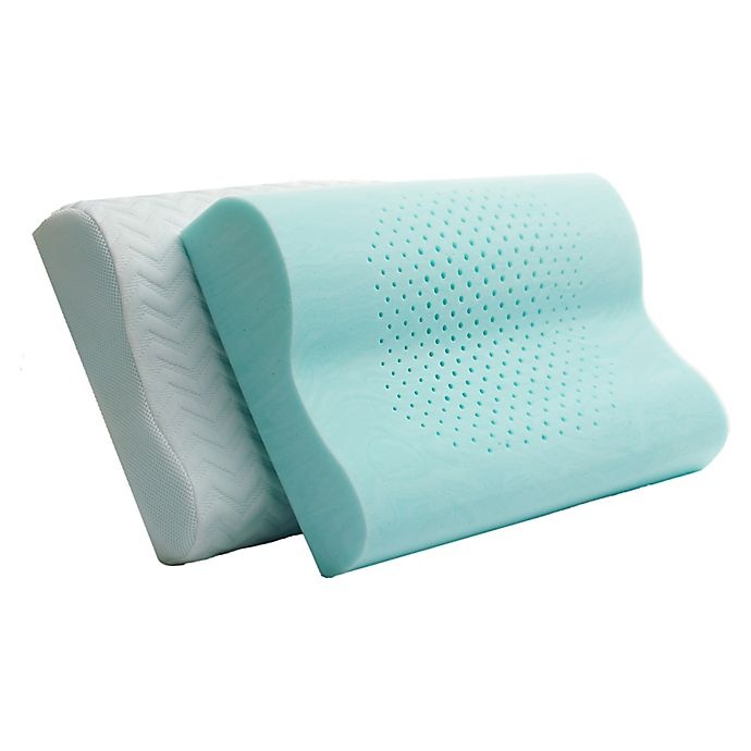 slide 3 of 5, Comfort Tech Serene Foam Contour Pillow - White, 1 ct