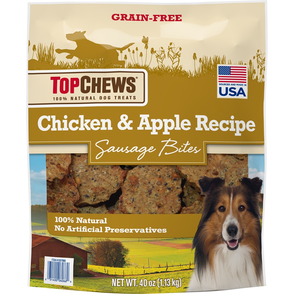 slide 5 of 6, Blue Buffalo Top Chews Chicken & Apple Recipe 100% Natural Dog Treats, 