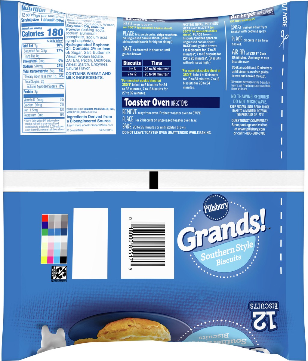 slide 4 of 9, Grands! Southern Style Frozen Biscuits, 12 ct., 25 oz., 12 ct