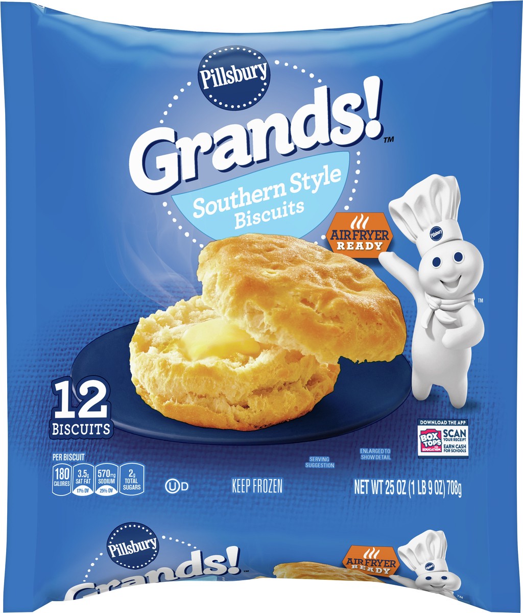 slide 3 of 9, Grands! Southern Style Frozen Biscuits, 12 ct., 25 oz., 12 ct