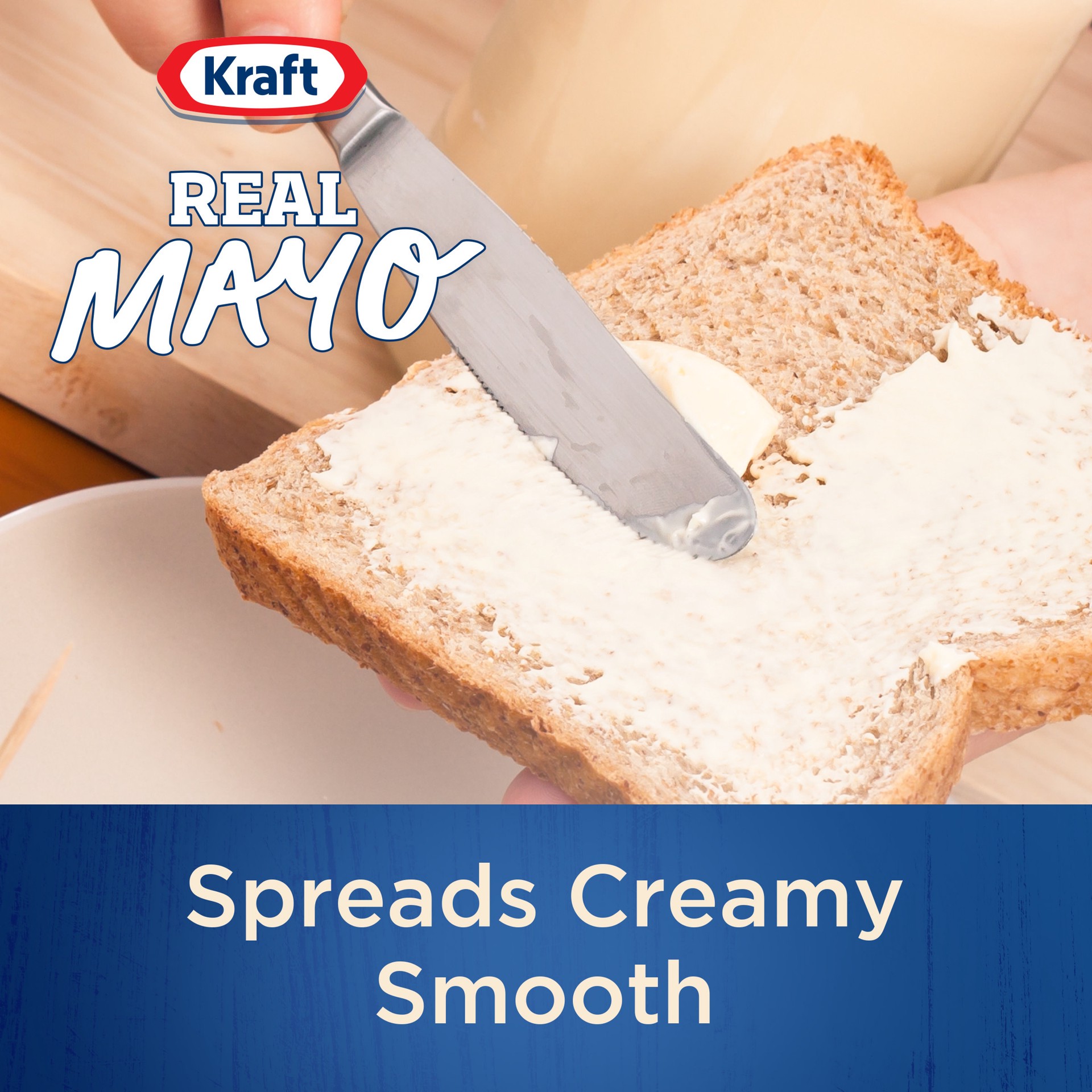 slide 4 of 5, Kraft Real Mayo Creamy & Smooth Mayonnaise Jug, 128 fl oz