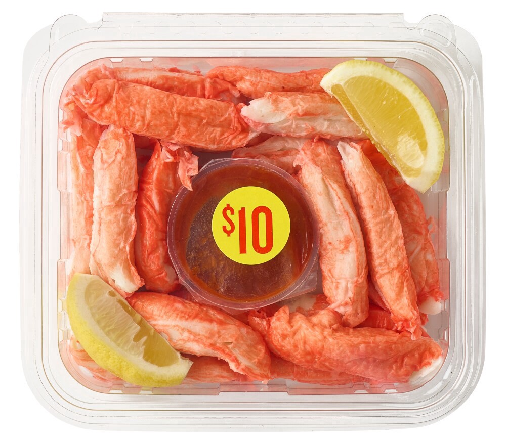 slide 2 of 2, Cooked Surimi Alaskan Snow Crab Legs, per lb